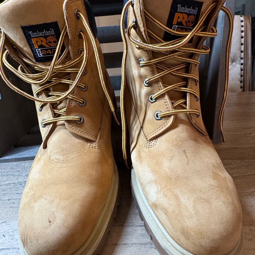 Men’s Timberland PRO 24/7 Steel Toe Boots, size 12W - Picture 7 of 9